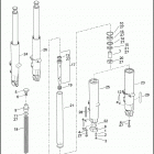 FLHR 1FB4 ROAD KING (2011) FORK, FRONT, LEFT & RIGHT (NON-FAIRING MODELS)