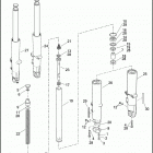 FLHTCU 103 1FCM ULTRA CLASSIC (2011) FORK, FRONT, LEFT & RIGHT (FAIRING MODELS)