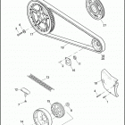 XL883N 4LE2 IRON 883 (2011) BELT & SPROCKETS - 883L / N / R, 1200C / CP / L / N / X