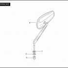 FLTRUSE 1TA8 CVO ROAD GLIDE (2011) Зеркало