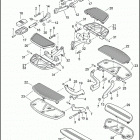 FLHR 96 FB4 ROAD KING (2011) FOOTBOARDS & FOOTPEGS
