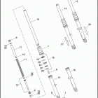 XL883N 4LE2 IRON 883 (2011) FORK, FRONT - 883N, 1200N