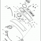 FLHR 96 FB4 ROAD KING (2011) INSTRUMENTS, FUEL TANK - FLHR & FLHRC 