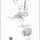 FLHXSE2 1PZ8 CVO STREET GLIDE (2011) CYLINDERS, HEADS & VALVES - TWIN CAM 110 ™