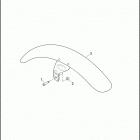 FXDC 1GV4 DYNA SUPER GLIDE CUSTOM (2011) FENDERS, FRONT