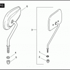 FLHTP 1FMM ELECTRA GLIDE STANDARD POLICE (2011) Зеркало