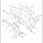 FXST 1BV5 SOFTAIL STANDARD (2011) FENDERS & SUPPORTS, REAR - FLSTSB & FXST
