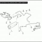 FLHTP 1FMM ELECTRA GLIDE STANDARD POLICE (2011) EVAPORATIVE EMISSIONS COMPONENTS
