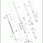XL883R 4CS2 883 ROADSTER (2011) FORK, FRONT - 883L / R, 1200C / CP / L / X