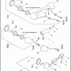 FXST 1BV5 SOFTAIL STANDARD (2011) TURN SIGNALS, REAR - ALL MODELS EXCEPT FXCWC
