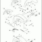 FXST 1BV5 SOFTAIL STANDARD (2011) FENDER, FRONT  - ALL MODELS EXCEPT FLSTSB