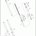 FXS 1JP5 BLACKLINE (2011) FORK, FRONT - FXS