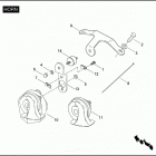 FLTRUSE 1TA8 CVO ROAD GLIDE (2011) Клаксон