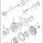 FLHTCUTG 1MAM TRI GLIDE ULTRA CLASSIC (2011) AXLE ASSEMBLY, REAR