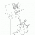 FLHXSE2 1PZ8 CVO STREET GLIDE (2011) PISTONS & FLYWHEEL ASSEMBLY - TWIN CAM 110 ™