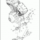 FLHTCUSE6 1PR8 CVO ULTRA CLASSIC (2011) ENGINE MOUNTS & STABILIZER LINK