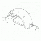 FXCWC 1JK5 ROCKER C (2011) TURN SIGNALS, REAR - FXCWC