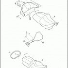 FLHTCUTG 1MAM TRI GLIDE ULTRA CLASSIC (2011) SEATS
