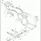 FLTRUSE 1TA8 CVO ROAD GLIDE (2011) FRAME & FORK, REAR & LUGGAGE RACK