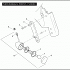 FLHXXX 1MBM STREET GLIDE TRIKE (2011) TURN SIGNALS, FRONT - FLHXXX
