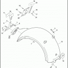 FXCWC 1JK5 ROCKER C (2011) FENDER, REAR & LICENSE PLATE ASSEMBLY - FXCWC