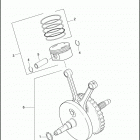 FLHTP 1FMM ELECTRA GLIDE STANDARD POLICE (2007) PISTONS & FLYWHEEL ASSEMBLY - TWIN CAM 103  ™