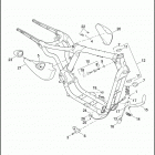 XL883N 4LE2 IRON 883 (2011) FRAME & JIFFY STAND - 883L / N / R, 1200C / CP / L / N /...