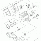 XL883N 4LE2 IRON 883 (2011) BRAKE CALIPER, REAR - 883L / N / R, 1200C / CP / L / N /...