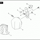 FXDC 1GV4 DYNA SUPER GLIDE CUSTOM (2007) Клаксон