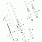 XL1200N 1CZ3 NIGHTSTER (2010) FRONT FORK - 883N, 1200N