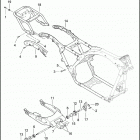 FLHR 1FB4 ROAD KING (2010) REAR FRAME, REAR FORK & LUGGAGE RACK
