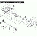 FXSTC 1JL5 SOFTAIL CUSTOM (2010) TAIL LAMP - FLST, C, F, FB, SB & FXST, C