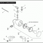 FXD 1GM4 DYNA SUPER GLIDE (2010) FRONT TURN SIGNALS