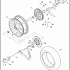 FLSTSE 1PY9 CVO SOFTAIL CONVERTIBLE (2010) Заднее колесо