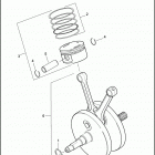FXDC 1GV4 DYNA SUPER GLIDE CUSTOM (2007) PISTONS & FLYWHEEL ASSEMBLY - TWIN CAM 96 ™