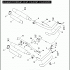 FLST 1JE5 HERITAGE SOFTAIL (2010) EXHAUST SYSTEM - FLST, C & FXST, C & FXCWC