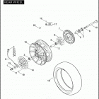 FLHTCUSE5 BLK PR-BLK CVO ULTRA CLASSIC BLACK (2010) Заднее колесо
