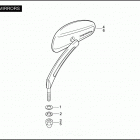 FXDSE 1PS8 CVO DYNA (2007) Зеркало
