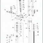 FXSTC 1JL5 SOFTAIL CUSTOM (2010) FRONT FORK - FXST & FXSTC