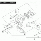 FXSTB 1JA5 NIGHT TRAIN (2008) Задний суппорт
