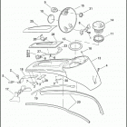 FLHTCUSE5 1PR8 CVO ULTRA CLASSIC (2010) FUEL TANK CONSOLE