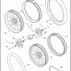 XL1200N 1CZ3 NIGHTSTER (2010) FRONT WHEEL, LACED & PROFILE LACED - 883C / L / R, 1200C...