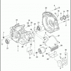 FLHXSE 1PZ8 CVO STREET GLIDE (2010) CRANKCASE & ENGINE - OIL FILTER & COOLER - TWIN CAM 110 ...