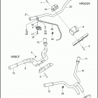 VRSCF 1HPH V-ROD MUSCLE (2009) HANDLEBAR & THROTTLE CONTROL