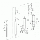 FLHR 1FB4 ROAD KING (2010) FRONT FORK - LEFT & RIGHT (NON-FAIRING MODELS)