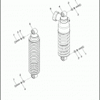 FLHXSE 1PZ8 CVO STREET GLIDE (2010) REAR SHOCK ABSORBERS