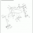 FLSTSB 1JM5 CROSS BONES (2010) FRONT FENDER - FLSTSB