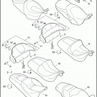 FLHT 1FV4 ELECTRA GLIDE STANDARD (2010) SEATS