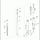 FLHTCUTG 1MAM TRI GLIDE ULTRA CLASSIC (2010) FRONT FORK - LEFT & RIGHT