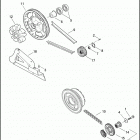 FLHTP 1FMM ELECTRA GLIDE STANDARD POLICE (2010) BELTS, CHAINS & SPROCKETS